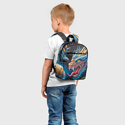Детский рюкзак Фантастический космический дракон - нейросеть, цвет: 3D-принт — фото 2