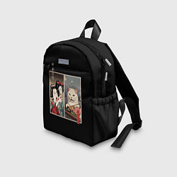 Детский рюкзак Мем с котом в японском стиле, цвет: 3D-принт — фото 2