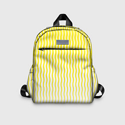 Детский рюкзак Вертикальные волнистые линии, цвет: 3D-принт