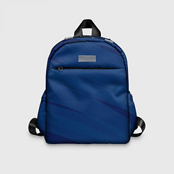 Детский рюкзак Тёмно-синий полосами, цвет: 3D-принт