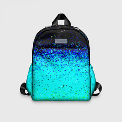 Детский рюкзак Пикселизация неоновых цветов, цвет: 3D-принт