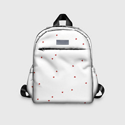 Детский рюкзак Эстетичные красные сердечки, цвет: 3D-принт