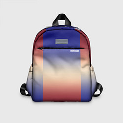Детский рюкзак Красный-синий градиентный узор, цвет: 3D-принт
