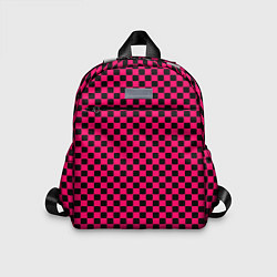 Детский рюкзак Паттерн розовый клетка, цвет: 3D-принт