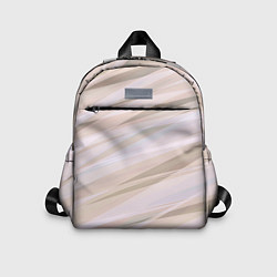 Детский рюкзак Бежевый абстрактные полосы, цвет: 3D-принт