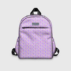Детский рюкзак Паттерн сиреневый цветочный, цвет: 3D-принт