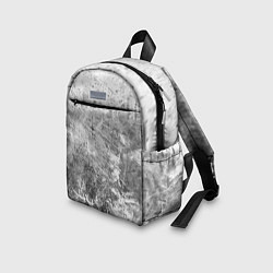 Детский рюкзак Абстракция - серо-белые царапины, цвет: 3D-принт — фото 2