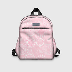 Детский рюкзак Розовый цветочный паттерн, цвет: 3D-принт