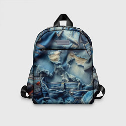 Детский рюкзак Denim rags - fashion trend, цвет: 3D-принт