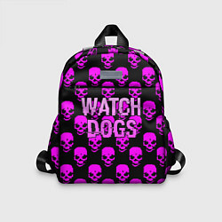 Детский рюкзак Watch dogs neon skull, цвет: 3D-принт