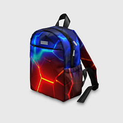 Детский рюкзак Красные плиты с ярким светом, цвет: 3D-принт — фото 2