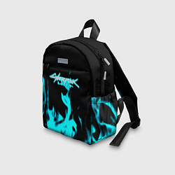 Детский рюкзак Cyberpunk neon flame, цвет: 3D-принт — фото 2