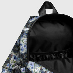 Детский рюкзак Черные коты в незабудках, цвет: 3D-принт — фото 2
