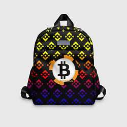 Детский рюкзак Bitcoin binance, цвет: 3D-принт