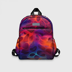 Детский рюкзак Паттерн неоновой волны, цвет: 3D-принт