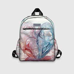 Детский рюкзак Сердце - плазменная текстура, цвет: 3D-принт
