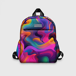 Детский рюкзак Неоновые формы, цвет: 3D-принт
