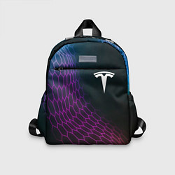 Детский рюкзак Tesla neon hexagon, цвет: 3D-принт