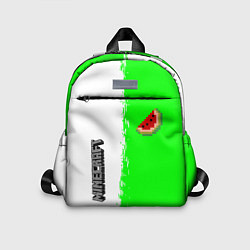 Детский рюкзак Minecraft colors green game
