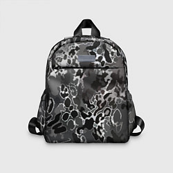 Детский рюкзак Чёрно-серый абстракция