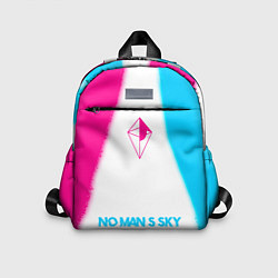 Детский рюкзак No Mans Sky neon gradient style по-центру, цвет: 3D-принт
