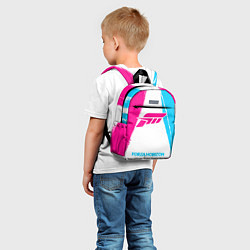 Детский рюкзак Forza Horizon neon gradient style по-центру, цвет: 3D-принт — фото 2