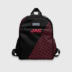 Детский рюкзак Jac motors чёрно-розовый шахматка