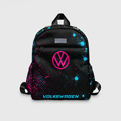 Детский рюкзак Volkswagen - neon gradient по-центру, цвет: 3D-принт