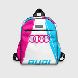 Детский рюкзак Audi neon gradient style по-центру, цвет: 3D-принт