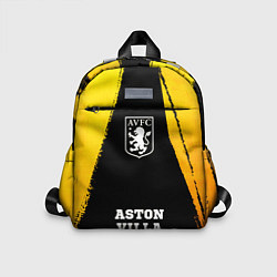 Детский рюкзак Aston Villa - gold gradient по-центру, цвет: 3D-принт