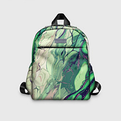 Детский рюкзак Зелёный стилизованный абстракция