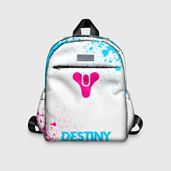 Детский рюкзак Destiny neon gradient style по-центру, цвет: 3D-принт