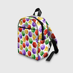Детский рюкзак Игровые разноцветные кости паттерн, цвет: 3D-принт — фото 2