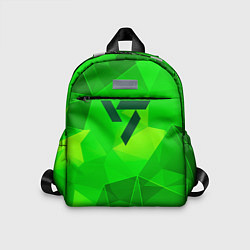 Детский рюкзак Seventeen green poly, цвет: 3D-принт