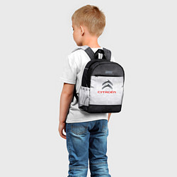 Детский рюкзак Citroen grey metal, цвет: 3D-принт — фото 2