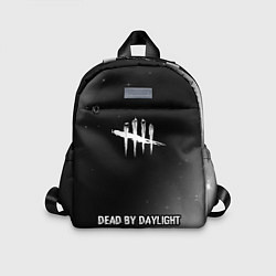 Детский рюкзак Dead by Daylight glitch на темном фоне по-центру, цвет: 3D-принт