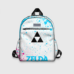 Детский рюкзак Zelda neon gradient style по-центру, цвет: 3D-принт