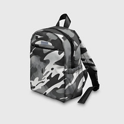Детский рюкзак Черно белый камуфляж, цвет: 3D-принт — фото 2