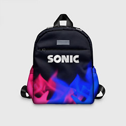 Детский рюкзак Sonic neon flame, цвет: 3D-принт