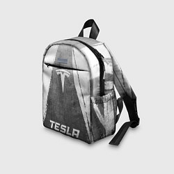 Детский рюкзак Tesla - grey gradient по-центру, цвет: 3D-принт — фото 2