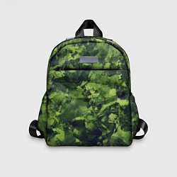Детский рюкзак Камуфляж армейский зеленый, цвет: 3D-принт
