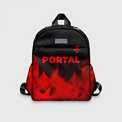 Детский рюкзак Portal - red gradient посередине, цвет: 3D-принт