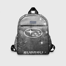 Детский рюкзак Subaru - grey gradient по-центру, цвет: 3D-принт