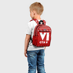Детский рюкзак Новогодний GTA 6 с оленями, цвет: 3D-принт — фото 2