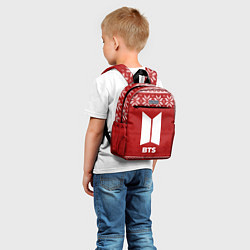 Детский рюкзак Новогодний BTS, цвет: 3D-принт — фото 2