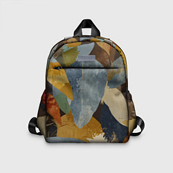 Детский рюкзак Акварельные листья абстракция