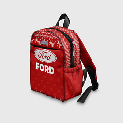 Детский рюкзак Новогодний Ford с оленями, цвет: 3D-принт — фото 2