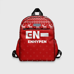 Детский рюкзак Новогодний Enhypen с оленями, цвет: 3D-принт