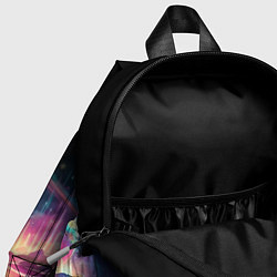 Детский рюкзак Инь янь - неоновый космос, цвет: 3D-принт — фото 2
