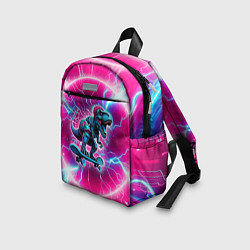 Детский рюкзак Cyber tyrannosaurus is a cool skateboarder, цвет: 3D-принт — фото 2